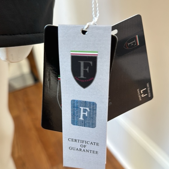 F COLLECTION Men Leather Jacket.  New with Tag - Picture 12 of 12